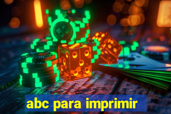 abc para imprimir